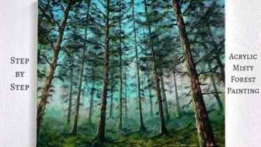 Read more about the article Misty Forest STEP by STEP Acrylic Painting Tutorial (ColorByFeliks)