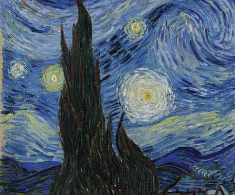 Cyprès la nuit étoilée Van Gogh