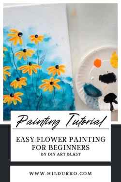 Easy Flower Painting for Beginners #1601