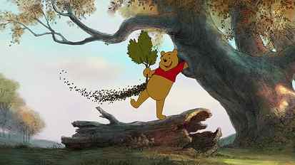 Winnie the Pooh Bees Tree Drawing HD, cartoon/comic HD wallpaper