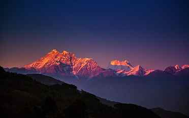 mountain during golden hour wallpaper, Himalayas, mountains, landscape HD wallpaper
