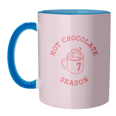 Hot chocolate season - unique mug by The Girl Next Draw