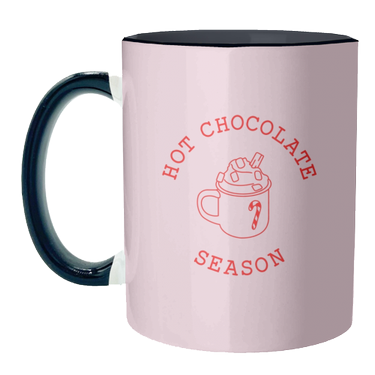 Hot chocolate season - unique mug by The Girl Next Draw