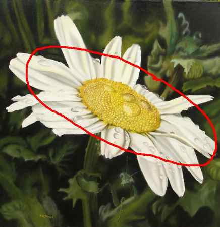 oil painting tips, daisies
