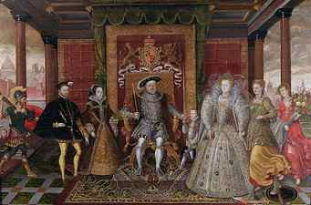 An Allegory of the Tudor Succession: The Family of Henry VIII, c.1589-95 