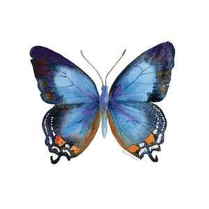 Wall Art - Painting - 80 Imperial Blue Butterfly by Amy Kirkpatrick