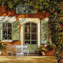 Al Fresco In Cortile by Guido Borelli