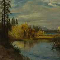 Outlet at Lake Tahoe by Albert Bierstadt