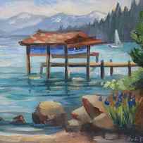 Boat House Carnelian Bay by Karin Leonard