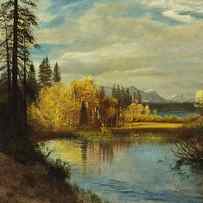 Outlet at Lake Tahoe by Albert Bierstadt