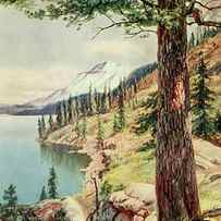 On the Shore of Lake Tahoe from On Sunset Highways 1921 by Henry Bagg