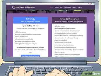 Step 2 Review the different kinds of online drawing courses.