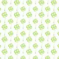 Four Leaf Clover Lucky Charm Pattern by Olga Shvartsur