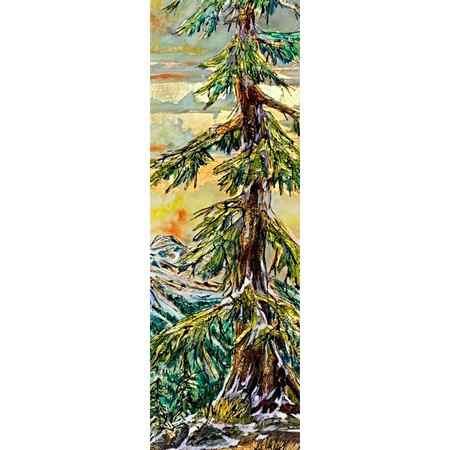 Where do I Fit, mixed media tree painting by David Zimmerman | Effusion Art Gallery + Cast Glass Studio, Invermere BC