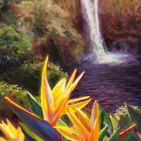 Rainbow Falls Big Island Hawaii Waterfall by K Whitworth