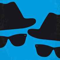 No012 My blues brother minimal movie poster by Chungkong Art