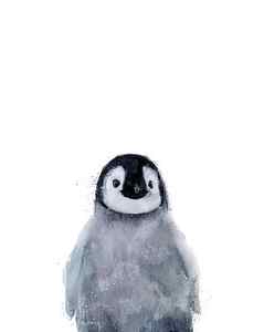 Wall Art - Mixed Media - Little Penguin by Amy Hamilton