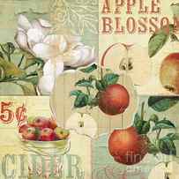Apple Blossoms Patchwork IV by Mindy Sommers