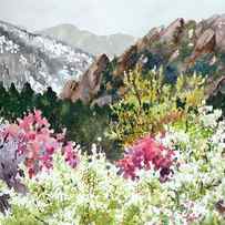 Spring Flatirons by Anne Gifford