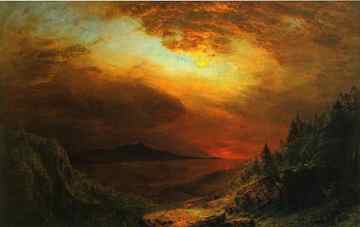 Twilight Mount Desert Island by Frederic Edwin Church