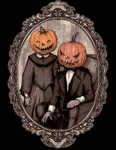 Wall Art - Drawing - Victorian Halloween by Ludwig Van Bacon