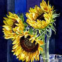 Three Sunny Flowers by Irina Sztukowski