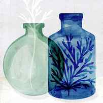 Sea Glass Vase Ii by Annie Warren