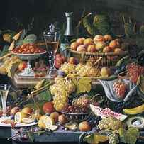 Still Life with Fruit by Severin Roesen