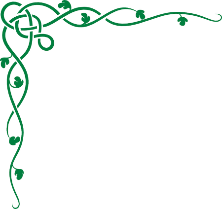 Border clip art shamrocks free shamrock border clipart vector