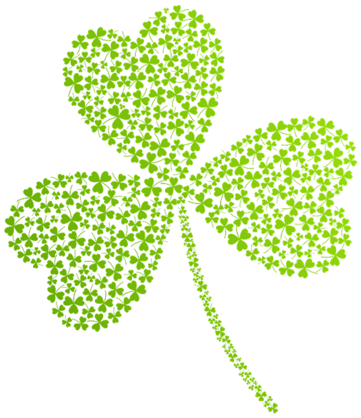 St patricks day shamrock transparent clip art image