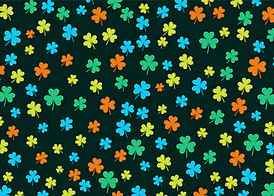 colorful shamrock seamless fabric pattern Background, Shamrock, Colorful, Floral Background image