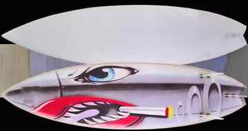 custom surfboard spray paint jobs