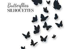 Butterfly silhouettes