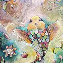 Joyful Koi II by Shadia Derbyshire