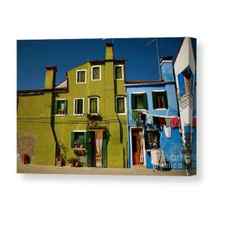 Laundry Day in Burano II Canvas Print / Canvas Art by Louise Fahy