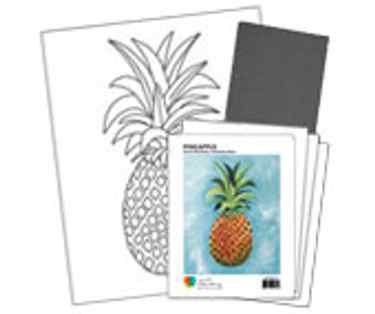 Pineapple - Printed Paint Kit