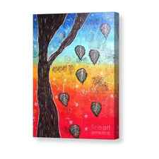 Whimsical Painting-Falling Leaves Canvas Print / Canvas Art by Priyanka Rastogi