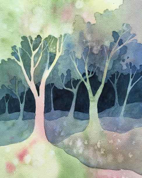 Negative Painting Workshop: Autumn Trees and Leaves