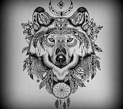 Wolf, abstract, animal, art, paint, vector, HD wallpaper