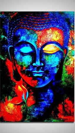 buddha, buddha purnima, art, painting, HD phone wallpaper