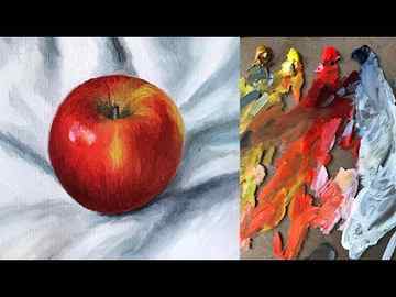 Oil Painting Basics Tutorial For Beginners Realistic Apple