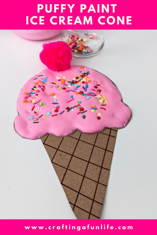 puffy paint ice cream cone
