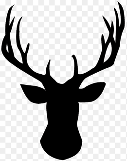 Reindeer White-tailed deer Elk, deer head, antler, mammal png thumbnail