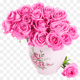 bouquet of pink rose in vase, Rose Pink flowers Pink flowers, vase, flower Arranging, white, floribunda png thumbnail