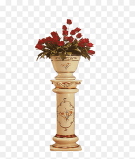 red roses illustration, Vase Bonsai Flowerpot, vase, landscape, flower Vase, flower png thumbnail
