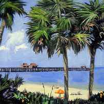 Naples Pier Naples Florida by Christine Hopkins