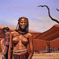 Himba Girls Of Namibia by Paul Meijering