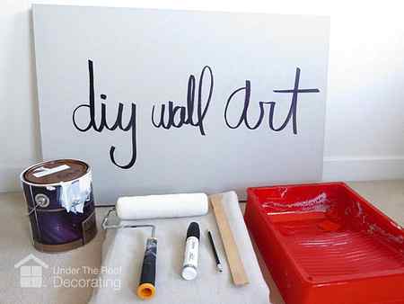 how to make your own canvas art - supplies you