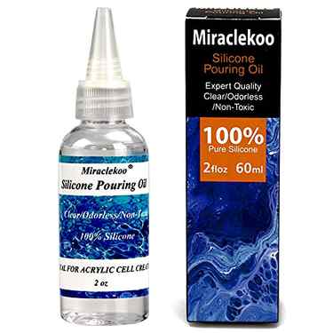 Silicone Pouring Oil Acrylic Pouring Oil Pure Silicone oil for Cell Creation in Acrylic Paint,2 Ounce