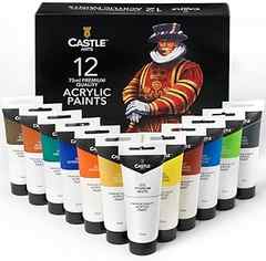 Sponsored Ad – Castle Art Supplies 12 Large 75ml Acrylic Paints Set Tubes for Adults Artists Children Kids | Ideal Acrylic. 